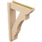Ekena Millwork 6-in W x 20-in D x 32-in H Balboa Slat Rough Cedar Woodgrain TimberThane Outlooker, Primed Tan OUTUR060X20X32BOA24RCPR - alternate 3